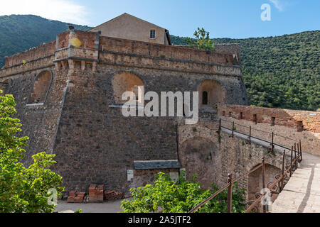 Fort Liberia - Villefranche-De-Conflent town, Pyrenees Orientales, French Catalonia, France Stock Photo