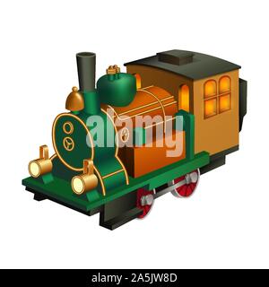 Vintage Toy Train Stock Vector