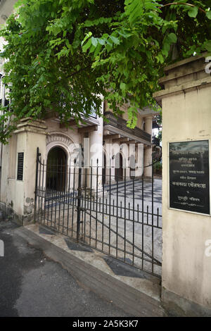 Nat Mandir (estd. 1830) of the Shobhabazar Royal Palace. 35 Raja Nabakrishna Street. Kolkata, West Bengal, India. Stock Photo