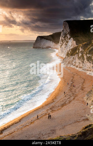 The View Towards Bat’s Head and Swyre Head from The South West Coast Path Above Durdle door, Dorset, UK