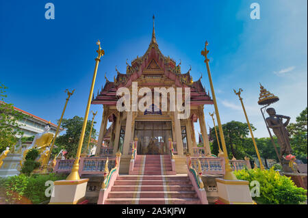 Wat Bamrungruen, Lat Krabang District, Bangkok. The most beautiful, peaceful and popular public temple in Lat Krabang Bangkok Thailand. Stock Photo