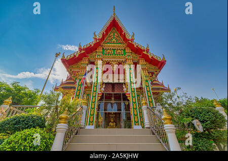 Wat Suthapot ( Temple ) is located at 39 Chalong Krung 8 Road, Chalong Krung Road, Thap Yao Subdistrict, Lat Krabang District, Bangkok. Formerly known Stock Photo