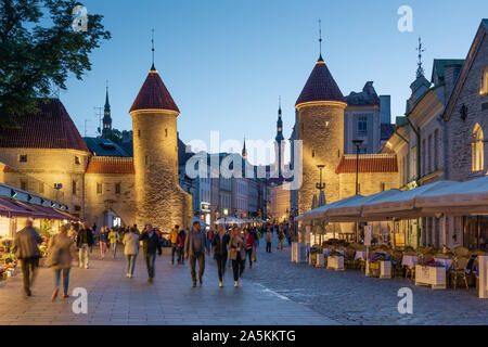 Viru Gate, Tallinn, Estonia Stock Photo