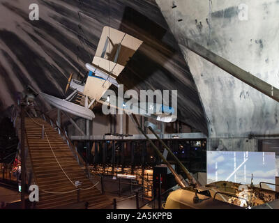 Replica of WWI Seaplane, Seaplane Harbour Lennusadam, Tallinn, Estonia Stock Photo