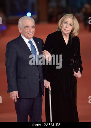 Italy, Rome, 21 October, 2019 : 14th Rome Film Festival Photocall of the movie 'The irishman'  Pictured: Martin Scorsese and wife Helen Morris    Phot Stock Photo