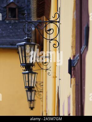Nice lanterns on a wall Stock Photo