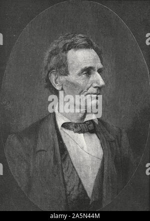 President Abraham Lincoln, circa 1860 Stock Photo