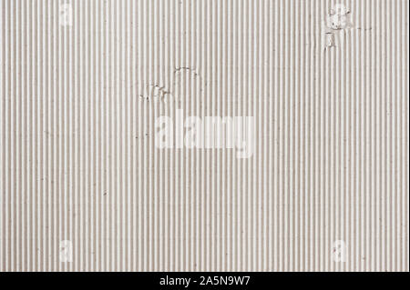 closeup detail of brown corrugated paper. abstract corrugated paper background Stock Photo