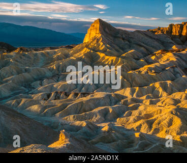 Manly Beacon, Golden Canyon, Death Valley National Park, California Stock Photo