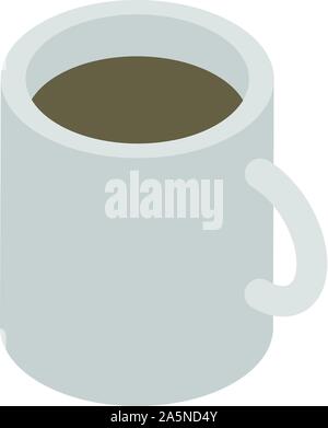 Coffee mug icon, isometric style Stock Vector
