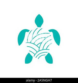 Turtle vector illustration. Turtle logo. Turtle emblem. Turtle fashion icon Stock Vector