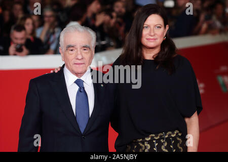 October 21,  2019 - Rome, Italy - Director MARTIN SCORSESE and  producer EMMA TILLING KOSKOFF on the red carpet for the ''Irishman'' at 14th Rome Film Fest..Credit Image: Â©Evandro Inetti via ZUMA Wire) (Credit Image: © Evandro Inetti/ZUMA Wire) Stock Photo