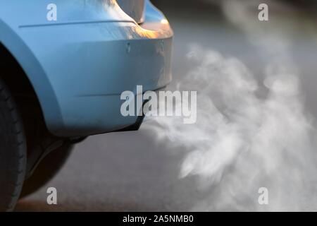 Symbol picture, exhaust pipe, car exhaust, Germany Stock Photo