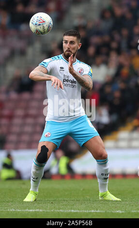 Bradford, UK. 19 October 2019 Crawley Town's Tom Dallison during the Sky Bet League Two match between Bradford City and Crawley Town  at The Utilita Energy Stadium in Bradford. Credit: Telephoto Images / Alamy Live News Stock Photo