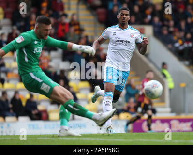 Bradford, UK. 19 October 2019 during the Sky Bet League Two match between Bradford City and Crawley Town  at The Utilita Energy Stadium in Bradford. Credit: Telephoto Images / Alamy Live News Stock Photo