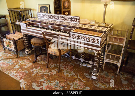 Queen Victoria Sitting Room Osborne 1876 Stock Photo