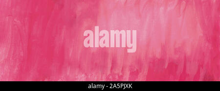 Watercolor rose pink background. Beautiful gradient transition. Banner format. Stock Photo