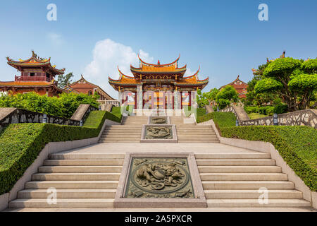 A-Ma Cultural Village at Macau, China. the translation of the chinese characters is 'Macau Tin Hau Temple' Stock Photo