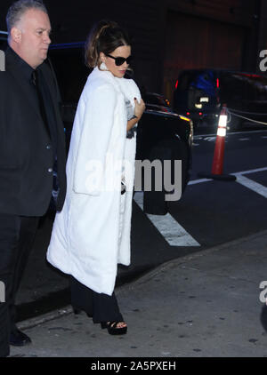 NEW YORK, NY- October 22: Kate Beckinsale arrives at Good Morning America promoting her new movie Farming on October 22, 2019 in New York City/ Credit: RW/MediaPunch Stock Photo