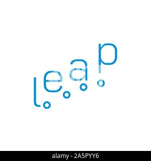 Leap vector logo. Jump vector logo. Leap icon Stock Vector Image & Art ...
