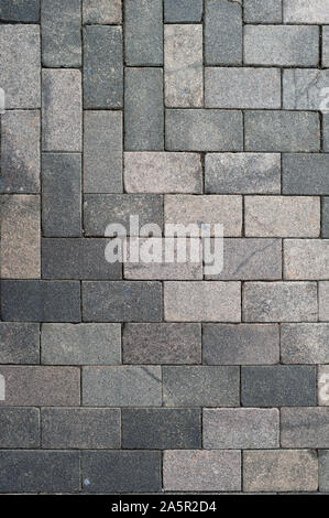 Facing tile stone wall texture background. Natural stone Stock Photo