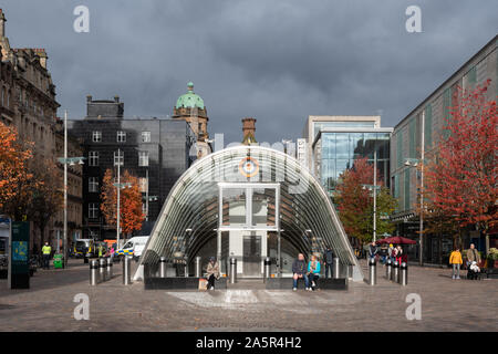 St Enoch Subway Station entrance, St Enoch Square, Glasgow, Scotland, UK Stock Photo