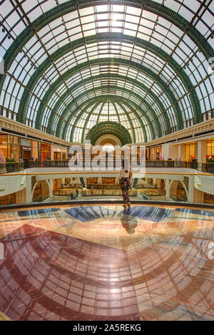 The architecture of the Mall of th Emirates, Dubai, United Arab Emirates