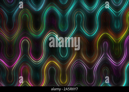 An abstract colorful glowing wave background image. Stock Photo