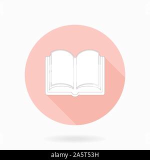 Fine Vector Flat Icon With Book Stock Vector
