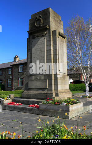 The War Memorial, Hope village, Derbyshire, England, Britain, UK Stock Photo