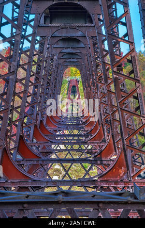 Kinzua Skywalk Trestle Bridge Stock Photo