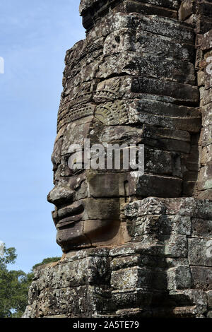King Jayavarman VII., Bodhisavatta, Bayon, Angkor Thom, Kambodscha Stock Photo