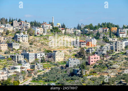 Palestinian village of Beit Rima in the municipality of Bani Zeid al-Gharbiyya, Ramallah and al-Bireh Governorate, West Bank, Palestine Stock Photo