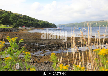 View over Loch Harport near Carbost on the Isle of Skye, in the Scottish Inner Hebrides, UK Stock Photo
