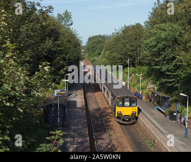 Northern Rail class 150 + class 142 diesel trains passing the ...