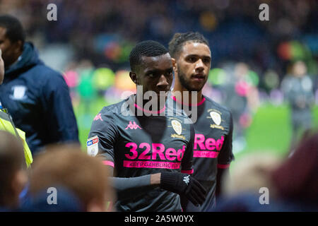 PRESTON, ENGLAND. OCTOBER 22ND Eddie Nketiah of Leeds United after the Sky Bet Championship match between Preston North End and Leeds United at Deepdale, Preston on Tuesday 22nd October 2019. (Credit: Pat Scaasi | MI News) Editorial Use Only. Credit: MI News & Sport /Alamy Live News Stock Photo
