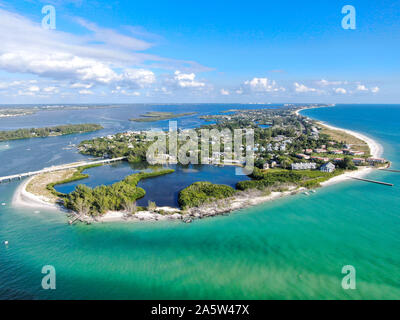 Aerial view of Longboat key, Sarasota, Florida Stock Photo - Alamy