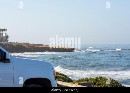 Sunset Cliffs Natural Park on an October morning. San Diego, California, USA. Stock Photo