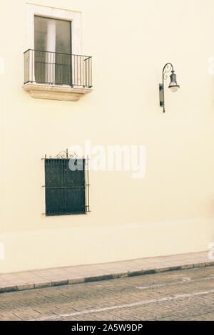 Architectural detail of building belonging to the Universidad Autonoma de Yucatan (UADY) -Yucatan State University-, in Merida, Yucatan, Mexico. Stock Photo