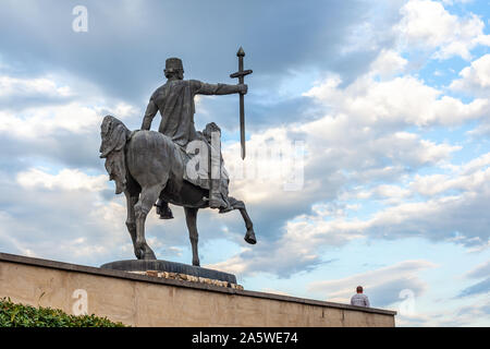 Statue of King Erekle (Heraclius) II in Telavi, Georgia. King of Kartl-Kakheti. Stock Photo