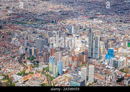 Skyline, downtown, Bogota, Colombia Stock Photo