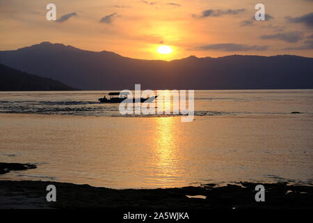 Wonderful Coastlines - inhabited areas, Indonesia Alor Island Stock Photo