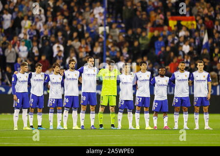 Zaragoza, Spain. 21st Jan, 2020. Real Zaragoza team group line-up (Zaragoza)  Football/Soccer : Spanish Copa del Rey match between Real Zaragoza 3-1  RCD Mallorca at the Estadio La Romareda in Zaragoza, Spain .