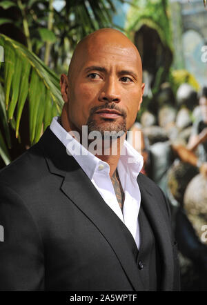 LOS ANGELES, CA. February 02, 2012: Dwayne Johnson, aka 'The Rock', at the Los Angeles premiere of his new movie 'Journey 2: The Mysterious Island' at Grauman's Chinese Theatre, Hollywood. © 2012 Paul Smith / Featureflash Stock Photo