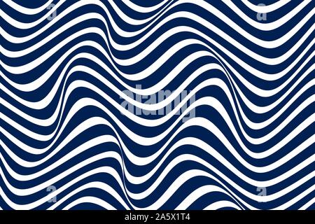 Wavy graphic Ripple pattern vector background. Simple wave stripes. Stock Vector