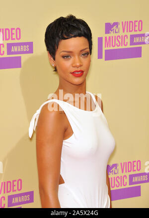 LOS ANGELES, CA. September 07, 2012: Rihanna at the 2012 MTV Video Music Awards at Staples Center, Los Angeles. © 2012 Paul Smith / Featureflash Stock Photo