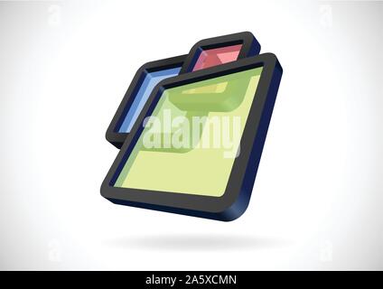Transparent rectangular frames Stock Vector