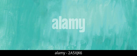 Watercolor mint color soft background. Beautiful gradient transition. Banner format. Stock Photo