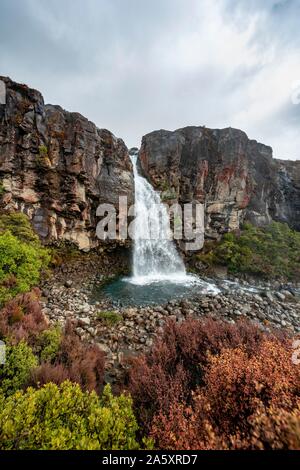 Taranaki Falls, waterfall, Tongariro National Park, North Island, New Zealand Stock Photo