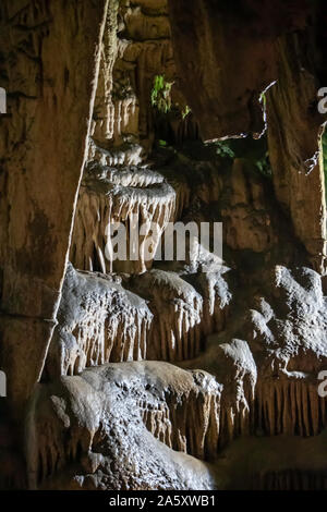 View over Ledenika cave interior, Vratsa, Bulgaria. Stock Photo